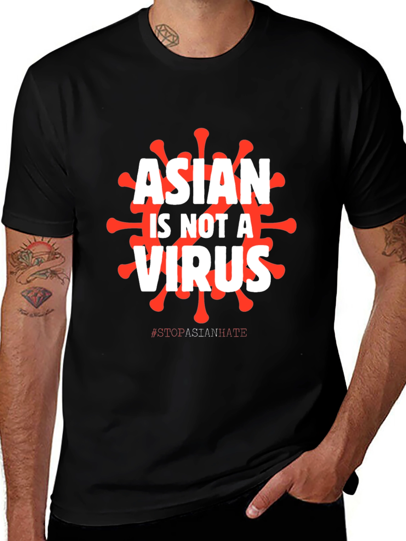 Variant 23 of Asian Is Not A Virus T-Shirt