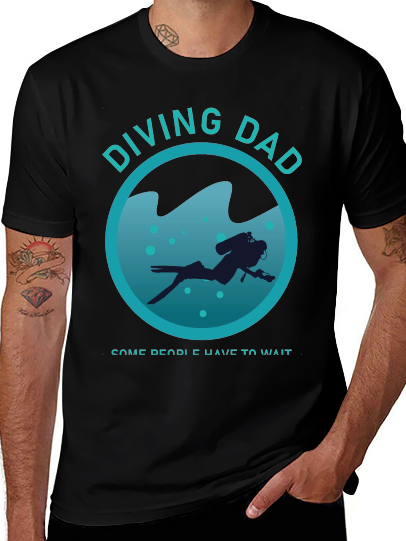 Variant 21 of Diving Dad T-Shirt - Scuba Diving Gift for Diver Dads