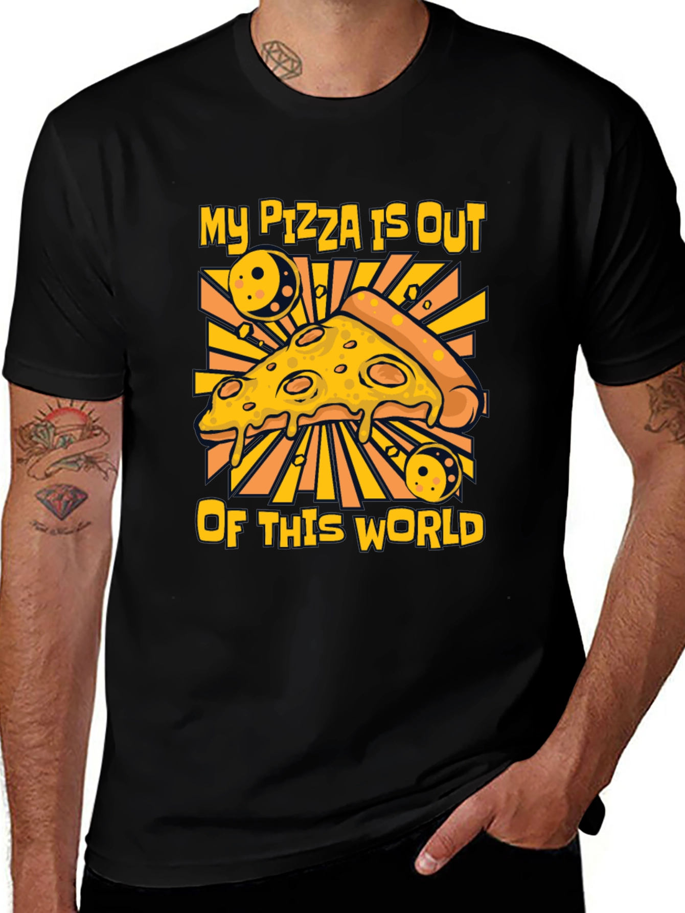 Variant 9 of Pizza Out of This World Graphic T-Shirt