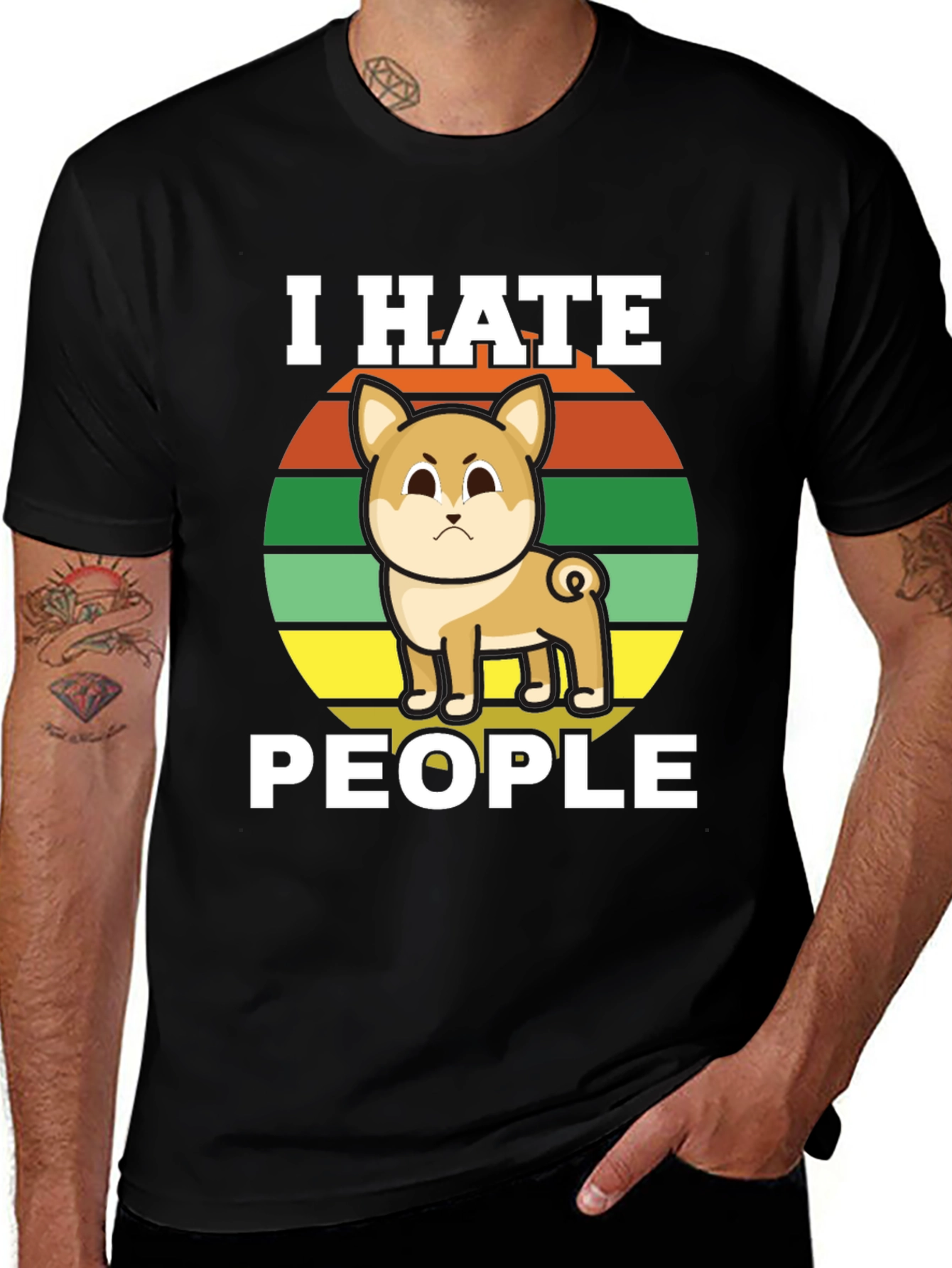 Variant 13 of I Hate People Shiba Inu T-Shirt