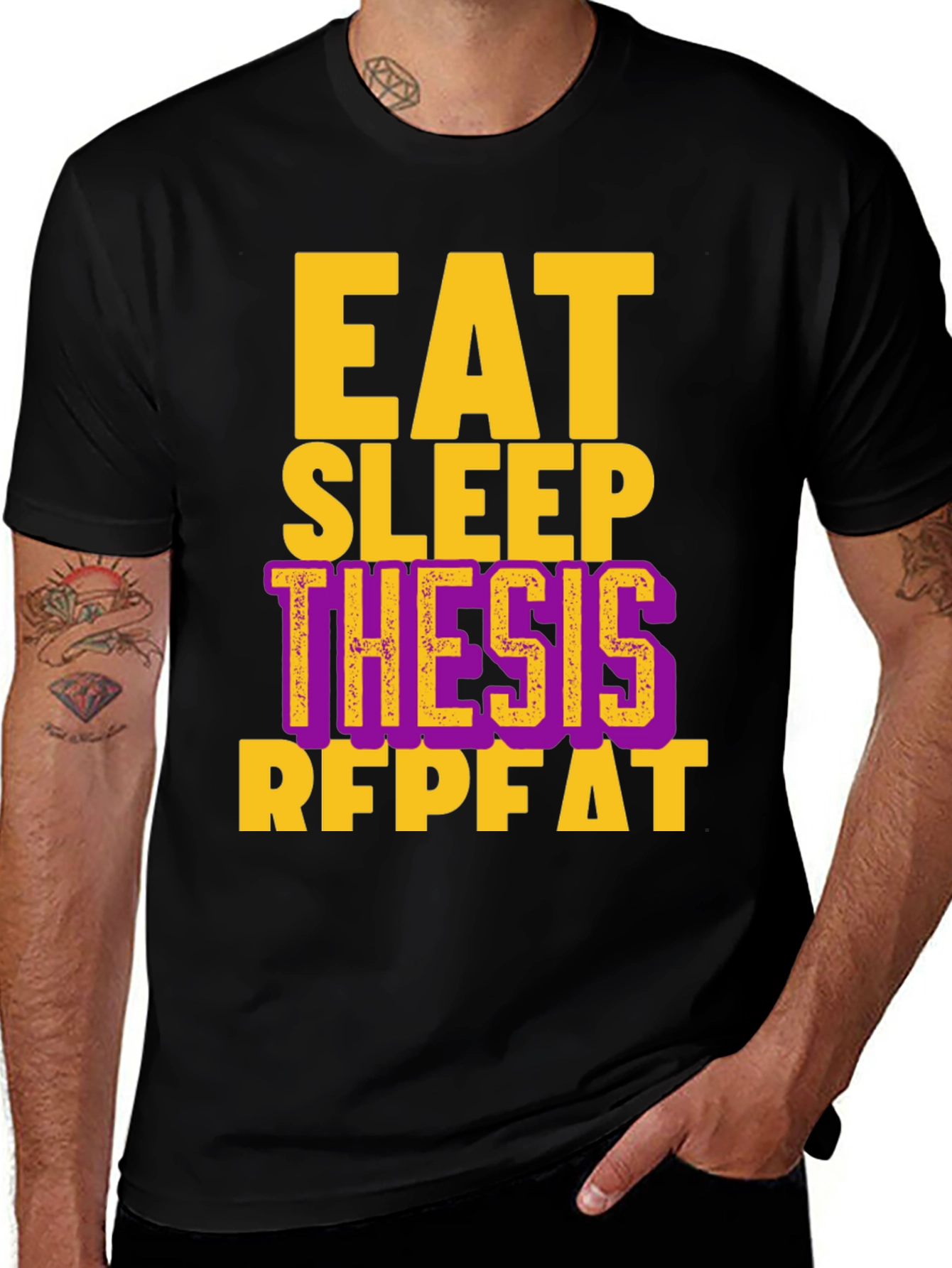 Eat Sleep Thesis Repeat T-Shirt