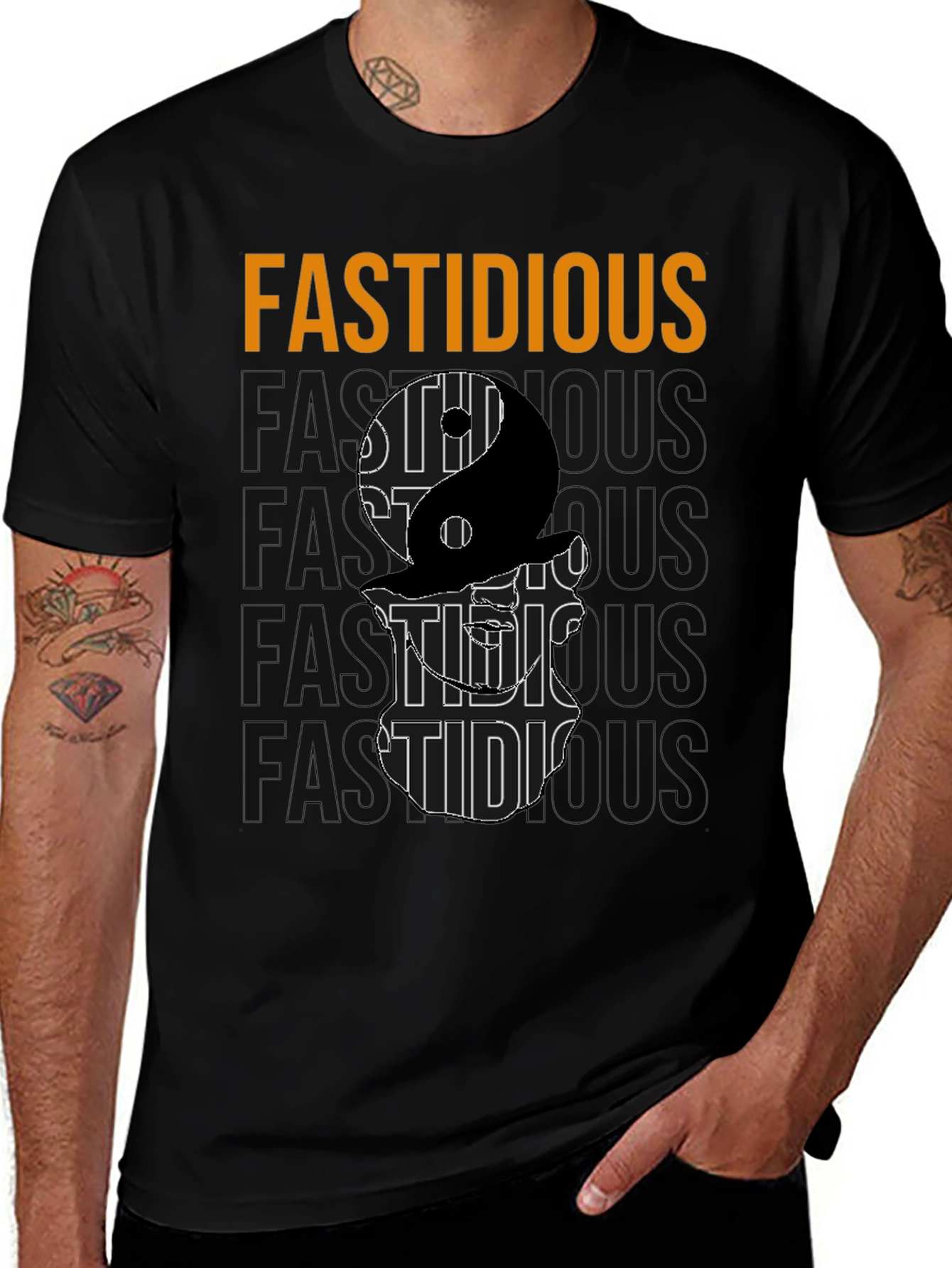 Variant 3 of Fastidious Yin Yang Graphic T-Shirt
