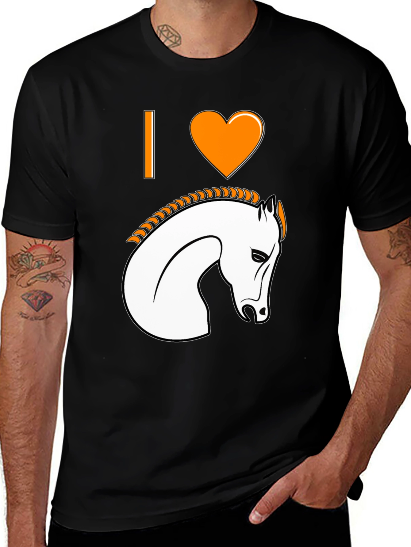 Variant 25 of I Heart Horses Graphic T-Shirt
