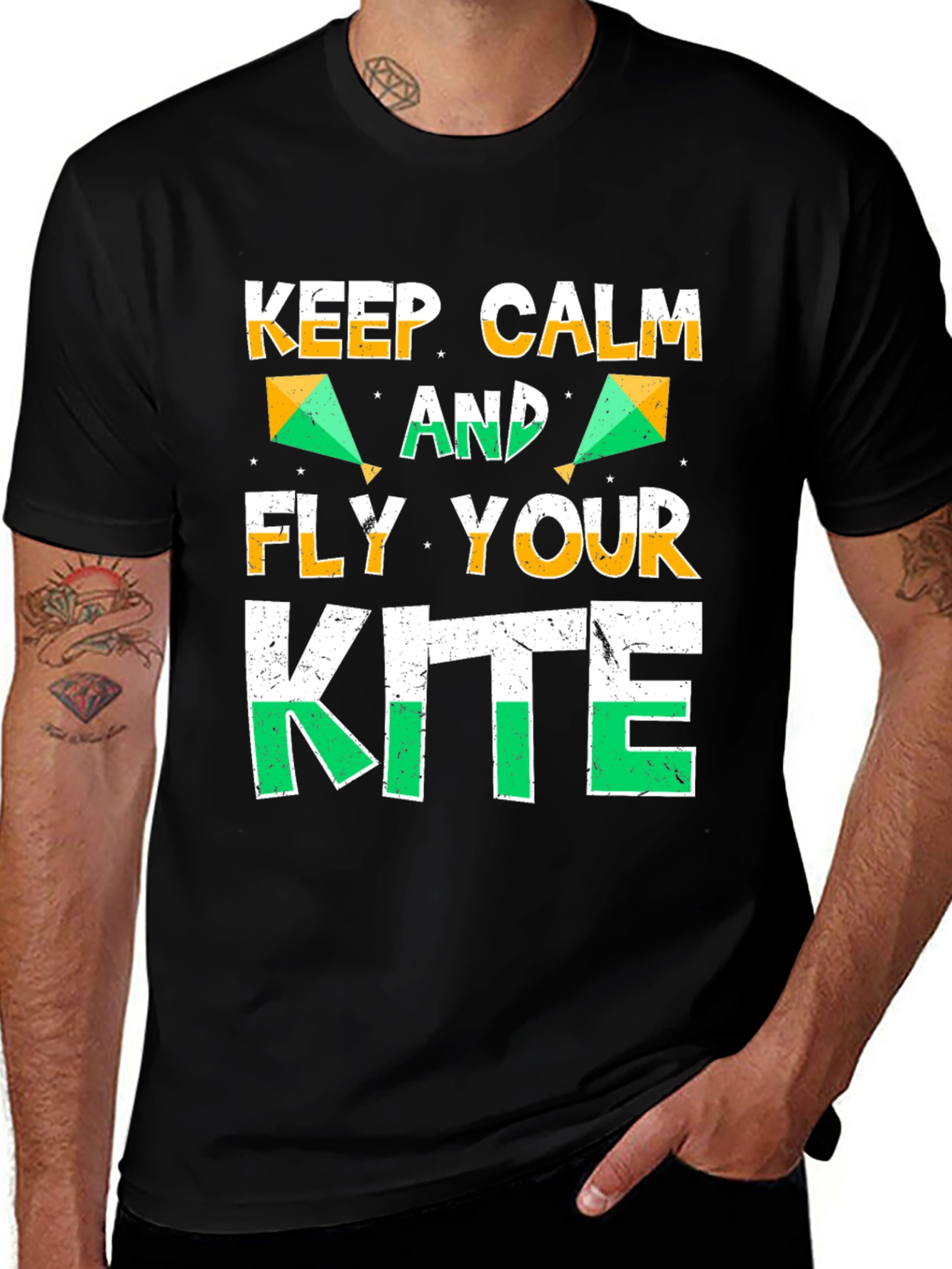 Variant 2 of Keep Calm and Fly Your Kite T-Shirt
