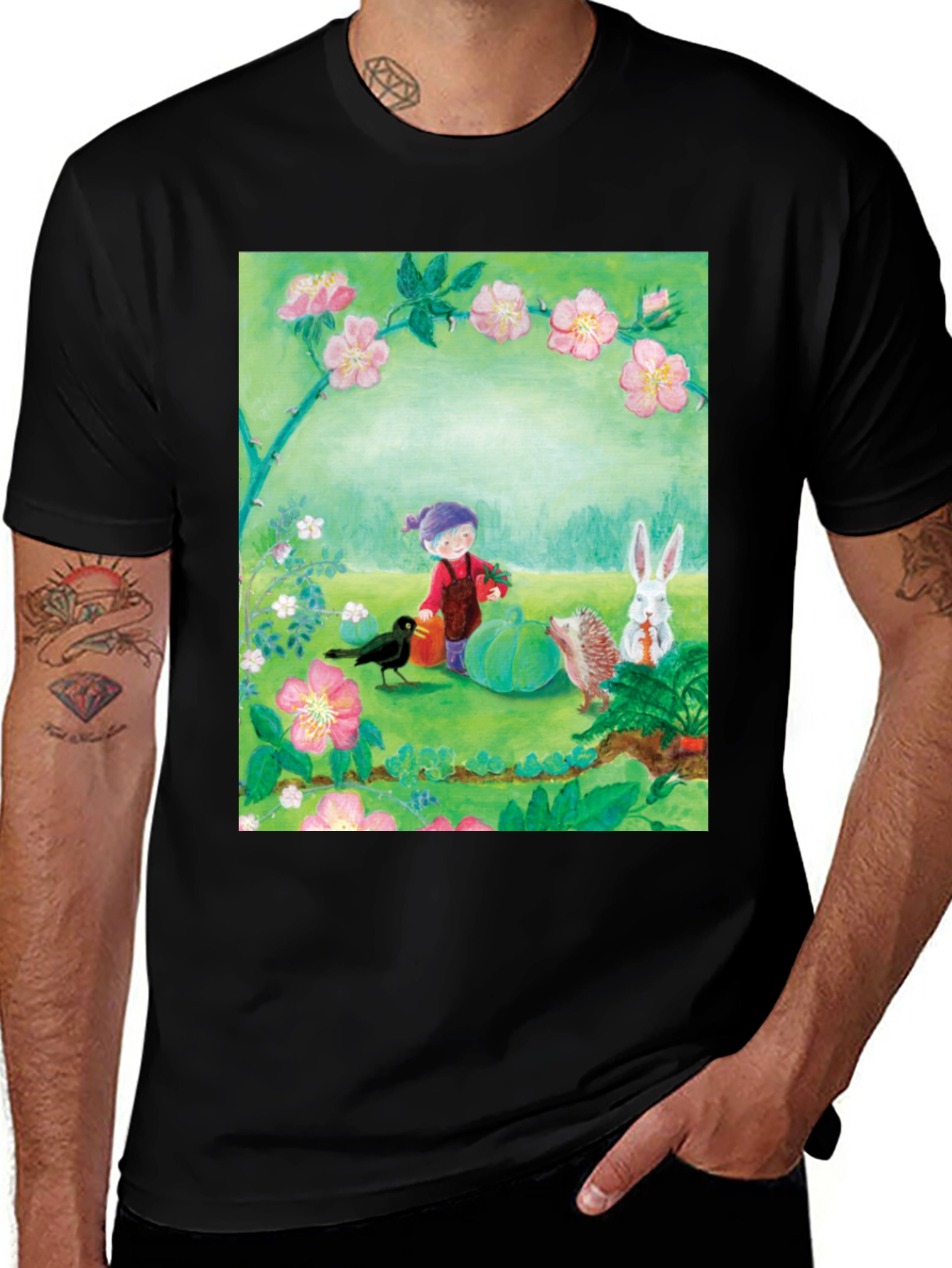 Variant 24 of Garden Friends T-Shirt - Nature Inspired Tee