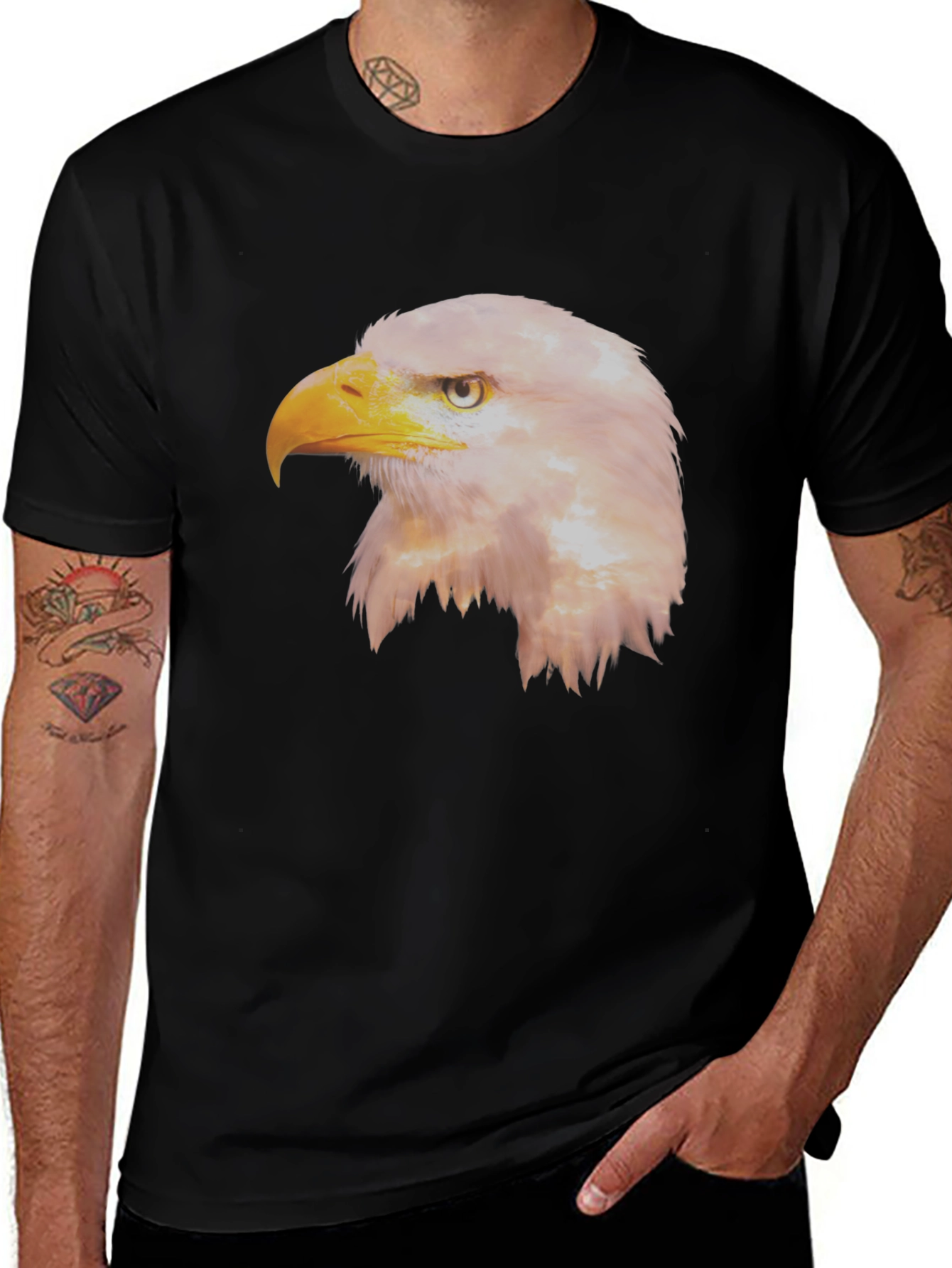 Variant 28 of Bald Eagle Graphic Print T-Shirt