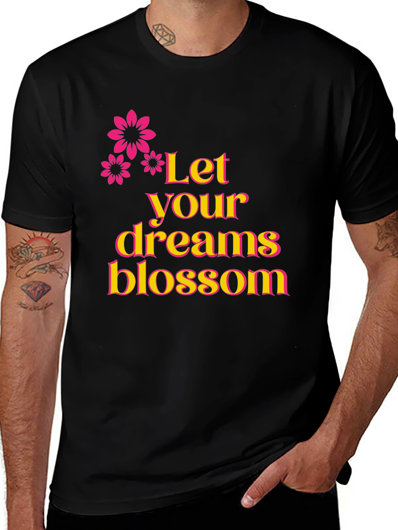 Variant 25 of Dream Blossom Graphic Tee - Motivational T-Shirt