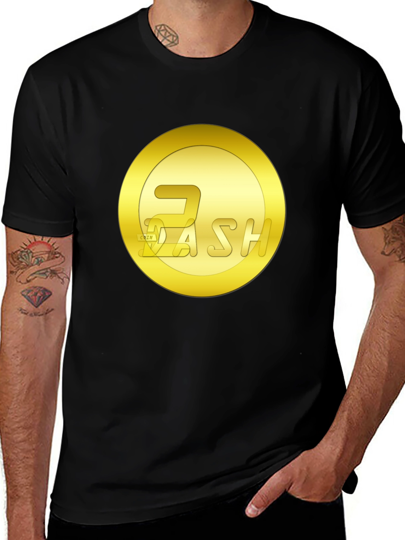 Dash Cryptocurrency T-Shirt - Golden Coin Design