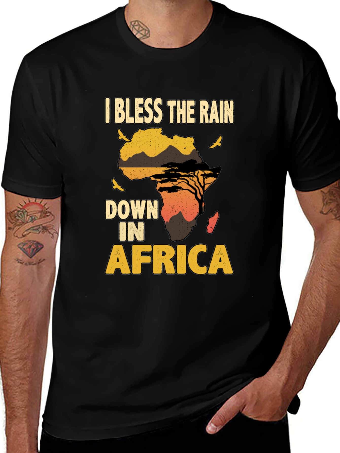 Variant 22 of Bless The Rain In Africa Graphic T-Shirt