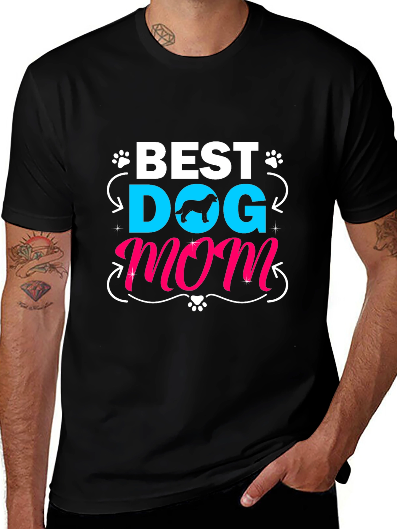 Best Dog Mom T-Shirt - Cute Pet Lover Tee