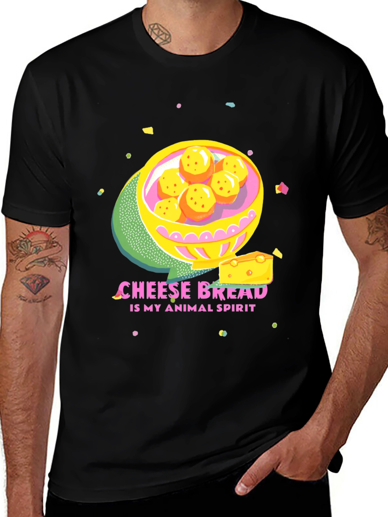 Variant 7 of Cheese Bread Animal Spirit Graphic Tee