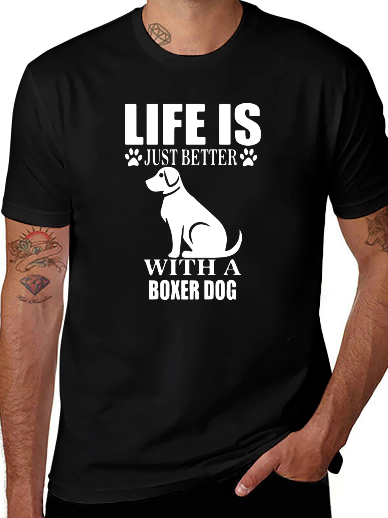 Variant 21 of Life is Better With a Boxer Dog Graphic T-Shirt