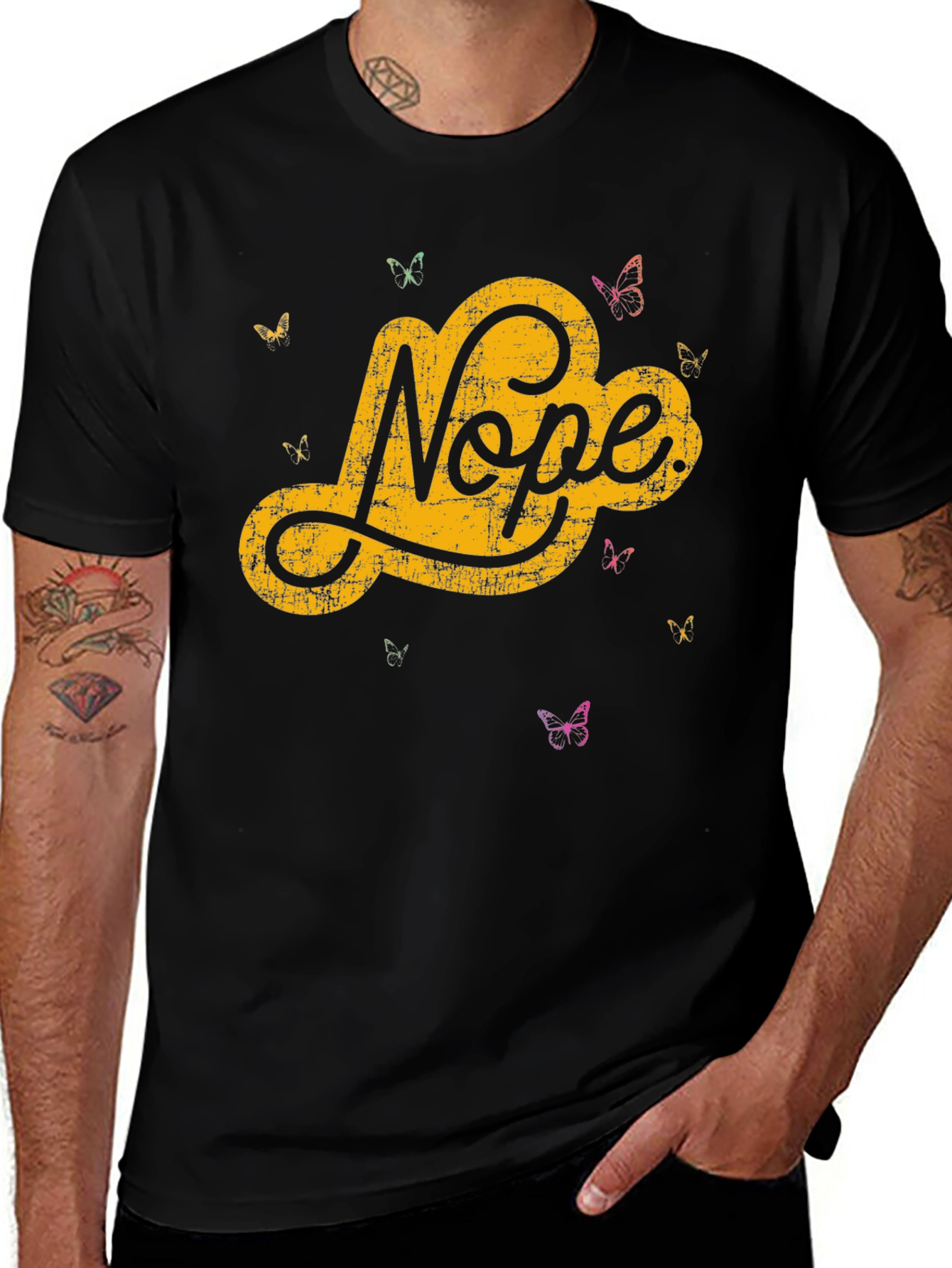 Variant 17 of Nope Graphic Tee - Trendy Anti-Social T-Shirt