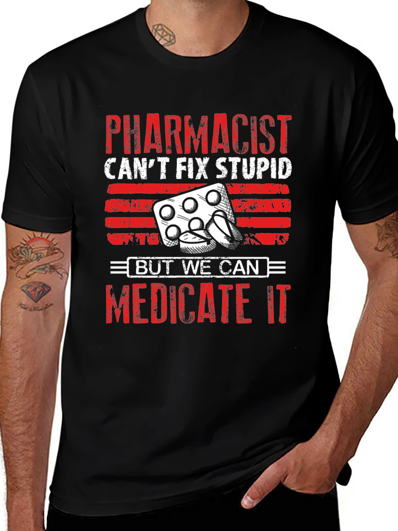 Variant 4 of Pharmacist Medicate It Graphic T-Shirt