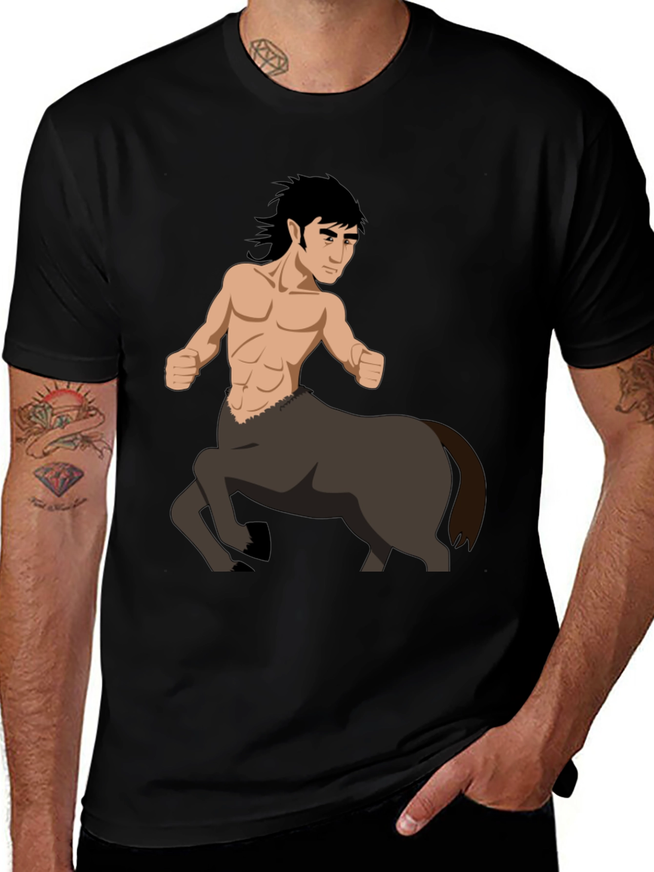 Variant 3 of Centaur Graphic T-Shirt - Mythical Creature Design