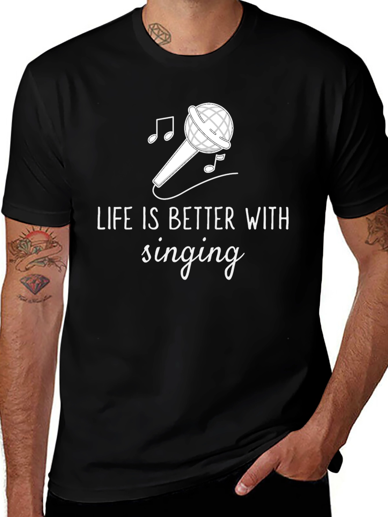 Variant 11 of Life is Better with Singing T-Shirt