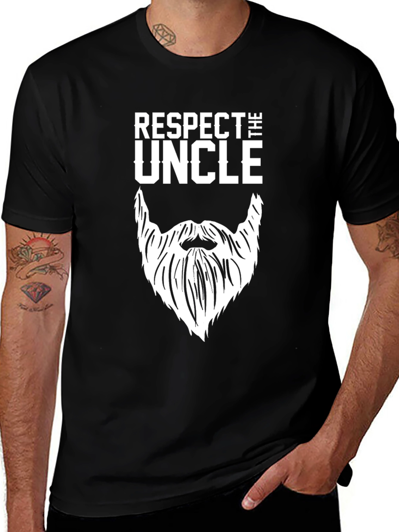 Variant 29 of Respect the Uncle Graphic T-Shirt