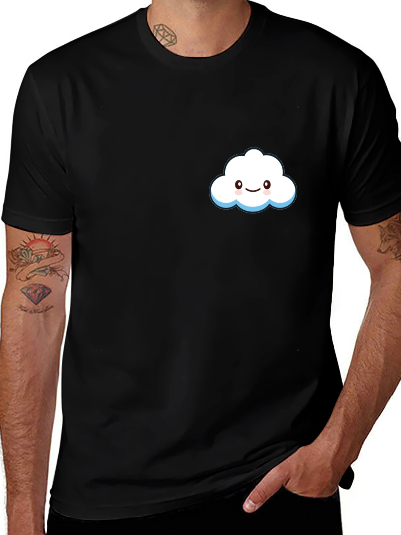 Variant 27 of Cute Cloud Graphic Tee - Soft Cotton Comfort