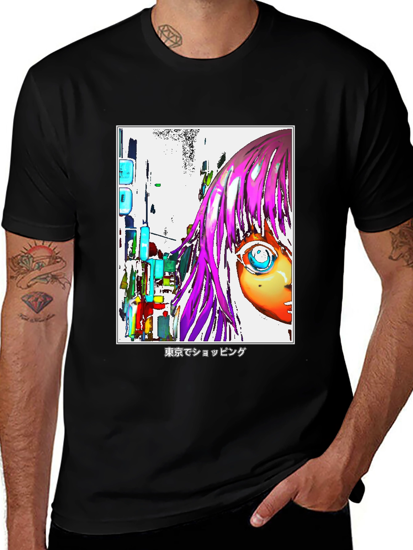 Variant 9 of Tokyo Shopping Graphic T-Shirt