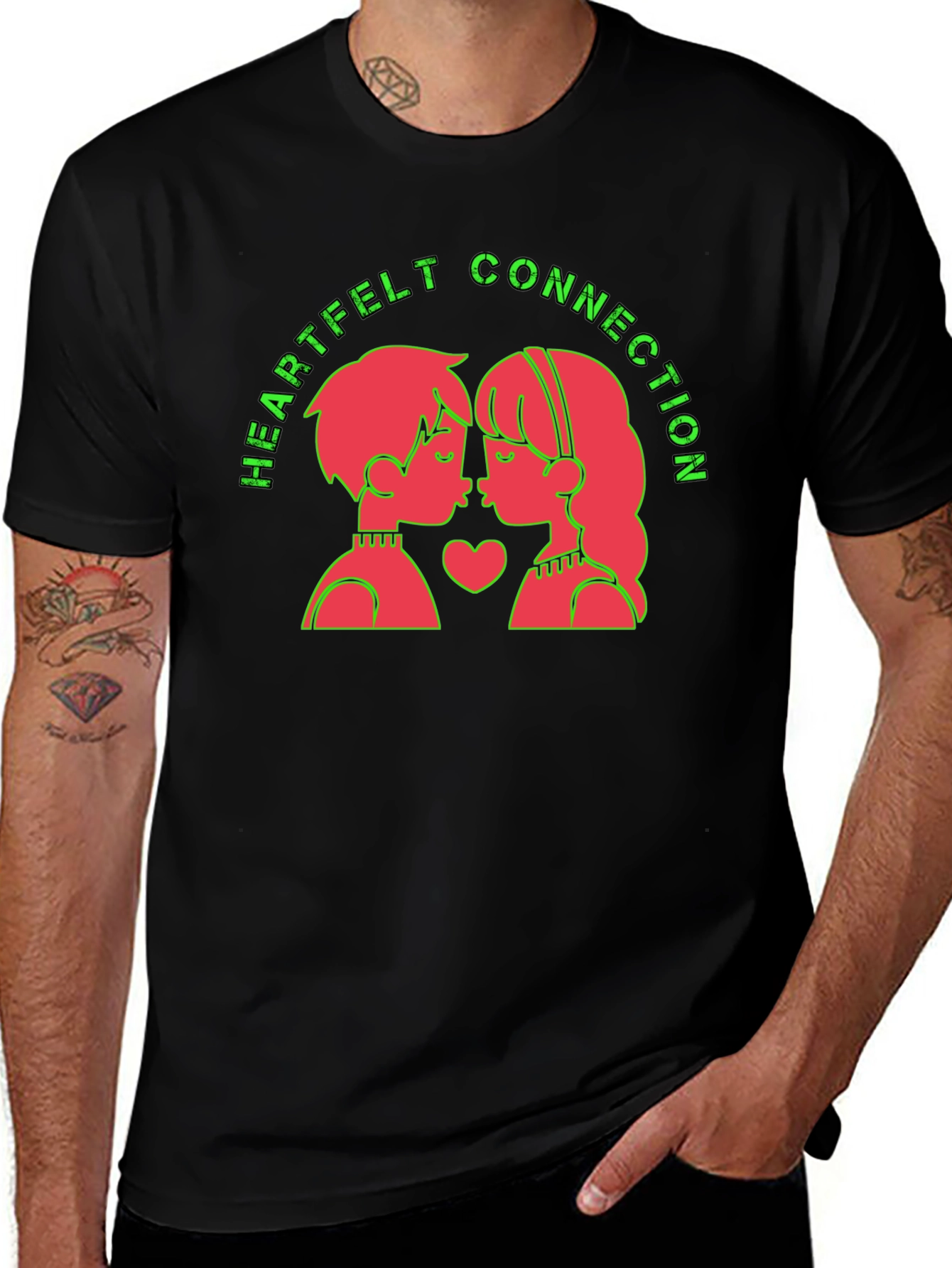 Variant 2 of Heartfelt Connection Kissing T-Shirt