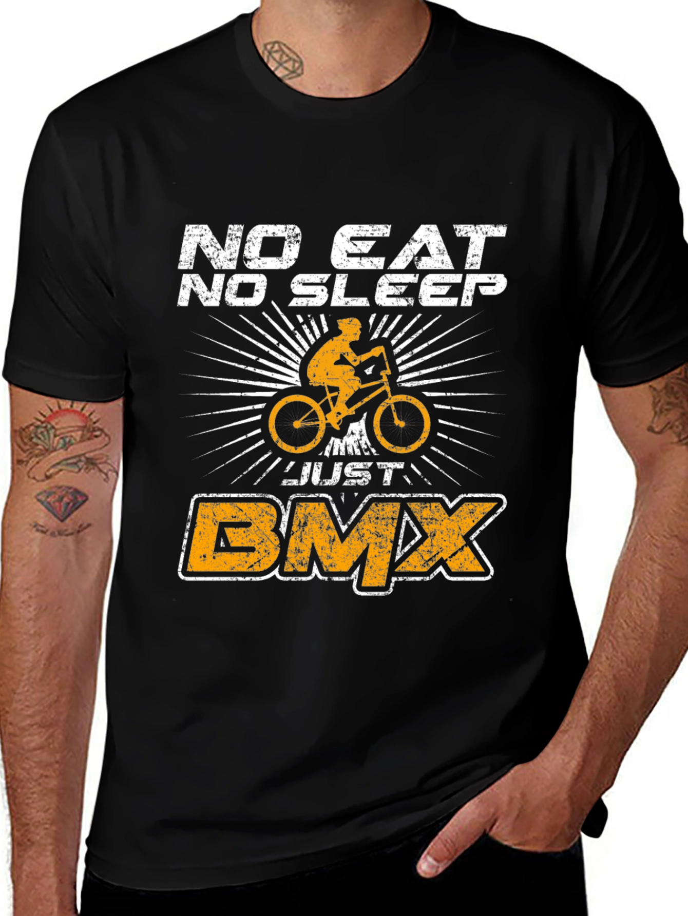 Variant 28 of No Eat No Sleep Just BMX T-Shirt
