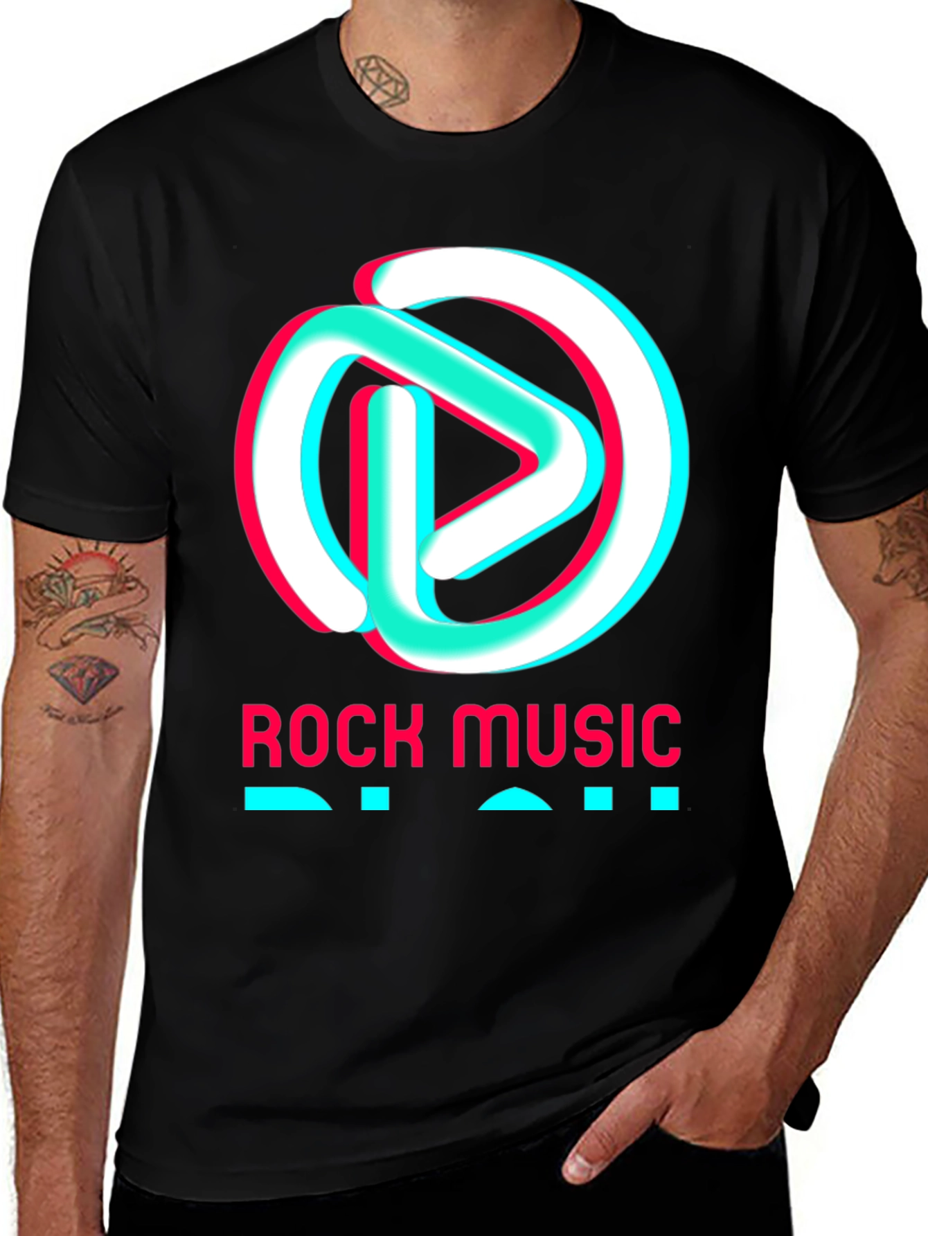 Variant 7 of Rock Music T-Shirt - Retro Style