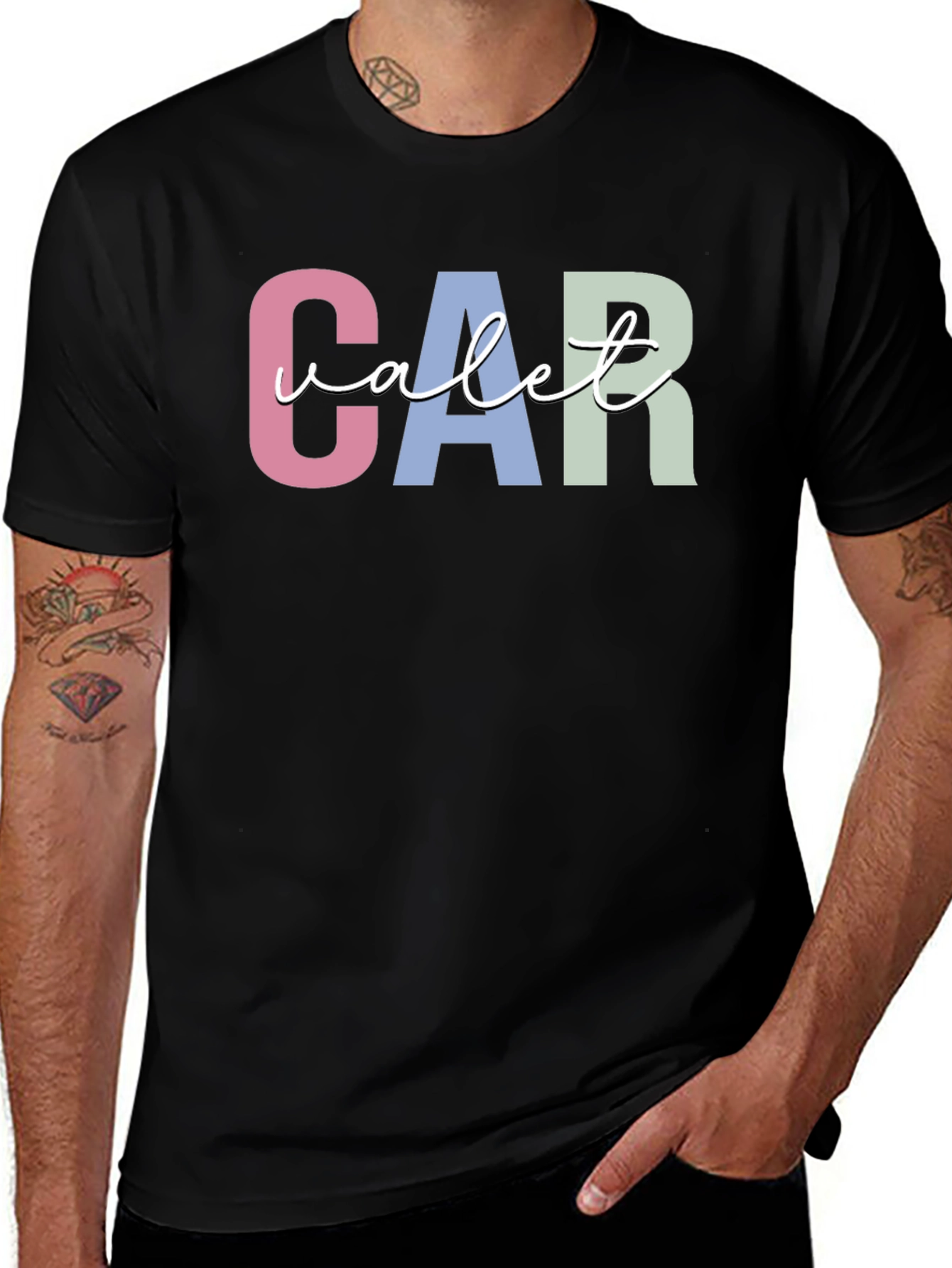 Variant 28 of CAR Valet Graphic T-Shirt - Crew Neck Tee