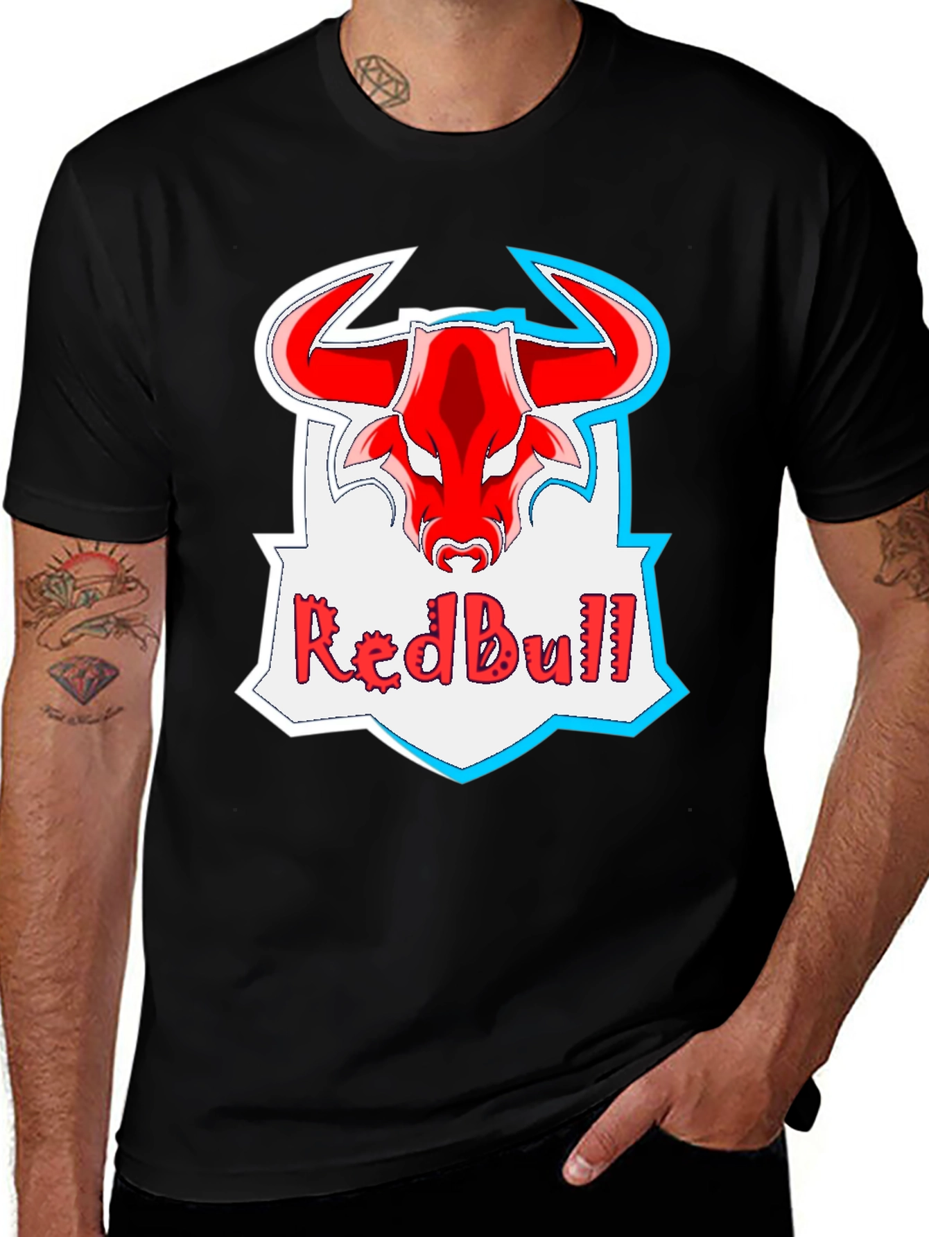 Red Bull Logo Black T-Shirt