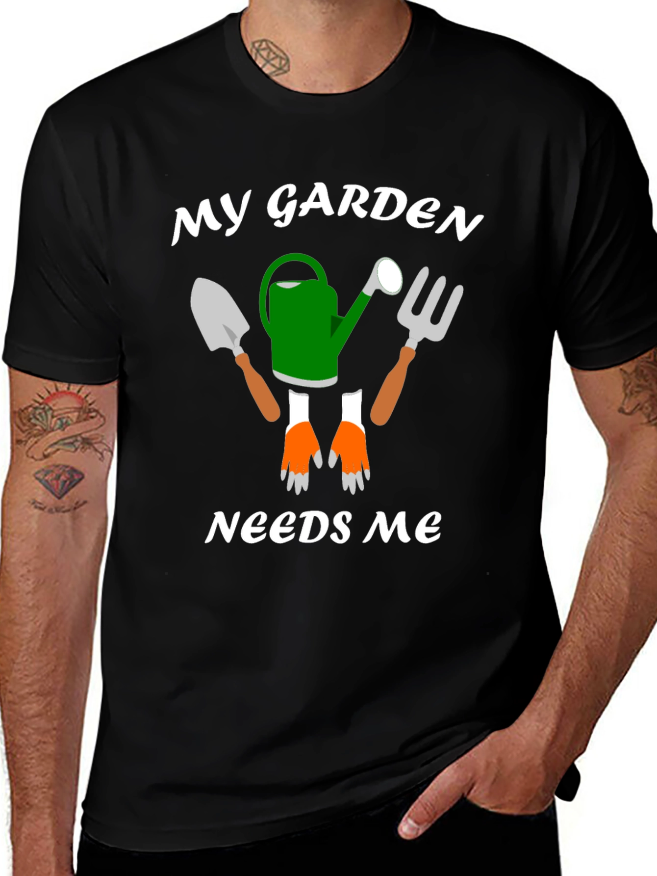 Variant 9 of My Garden Needs Me Graphic Tee - Gardening Humor T-Shirt