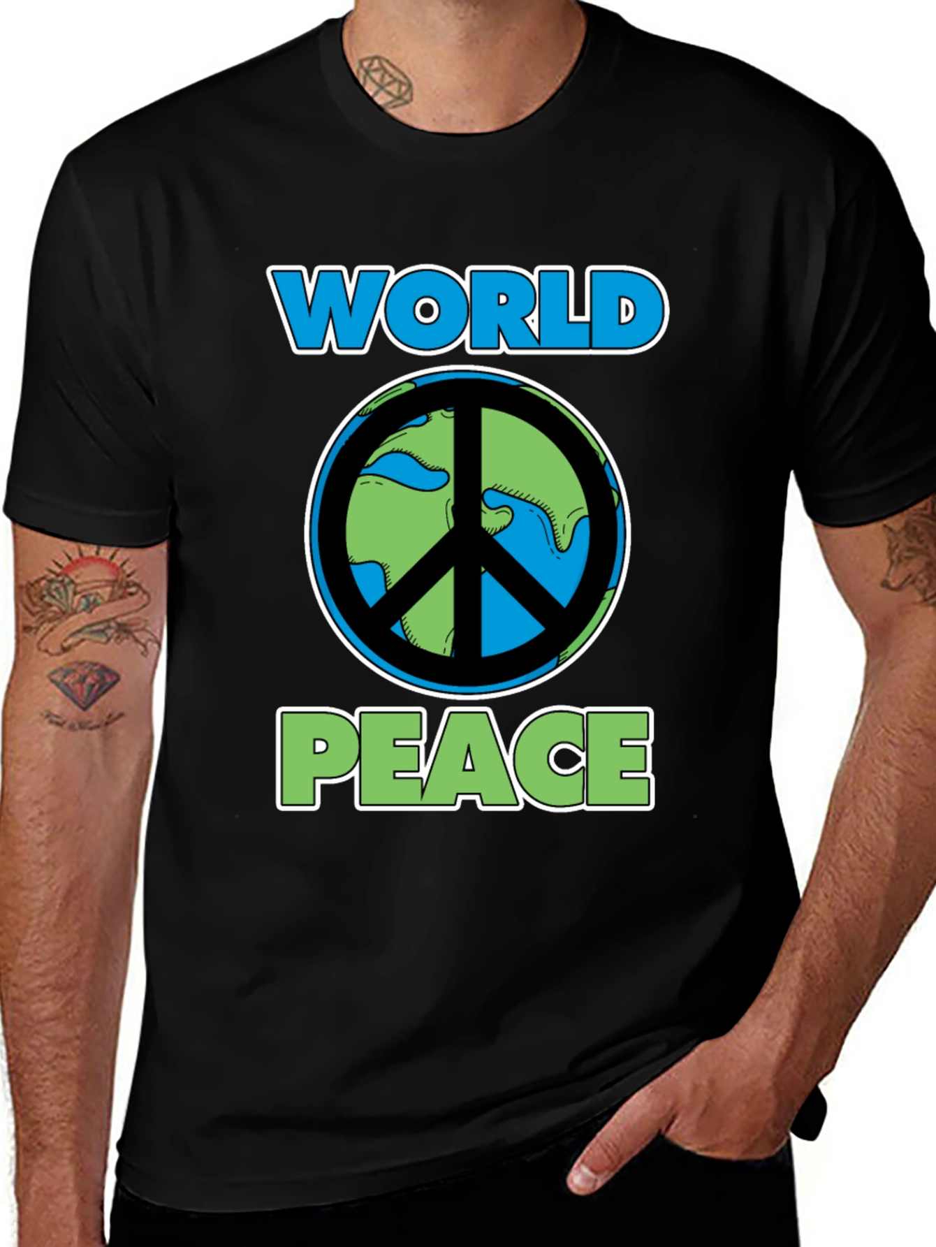 World Peace Graphic T-Shirt - Earth Day Tee