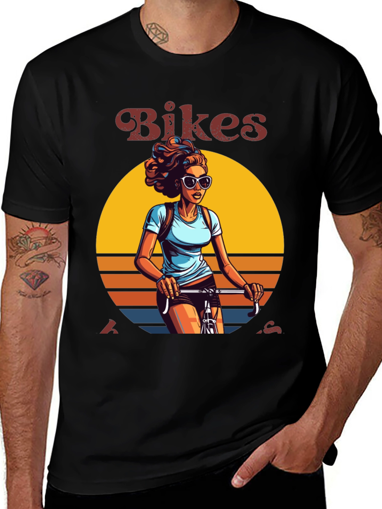 Variant 16 of Retro Bikes T-Shirt - Vintage Cycling Graphic Tee