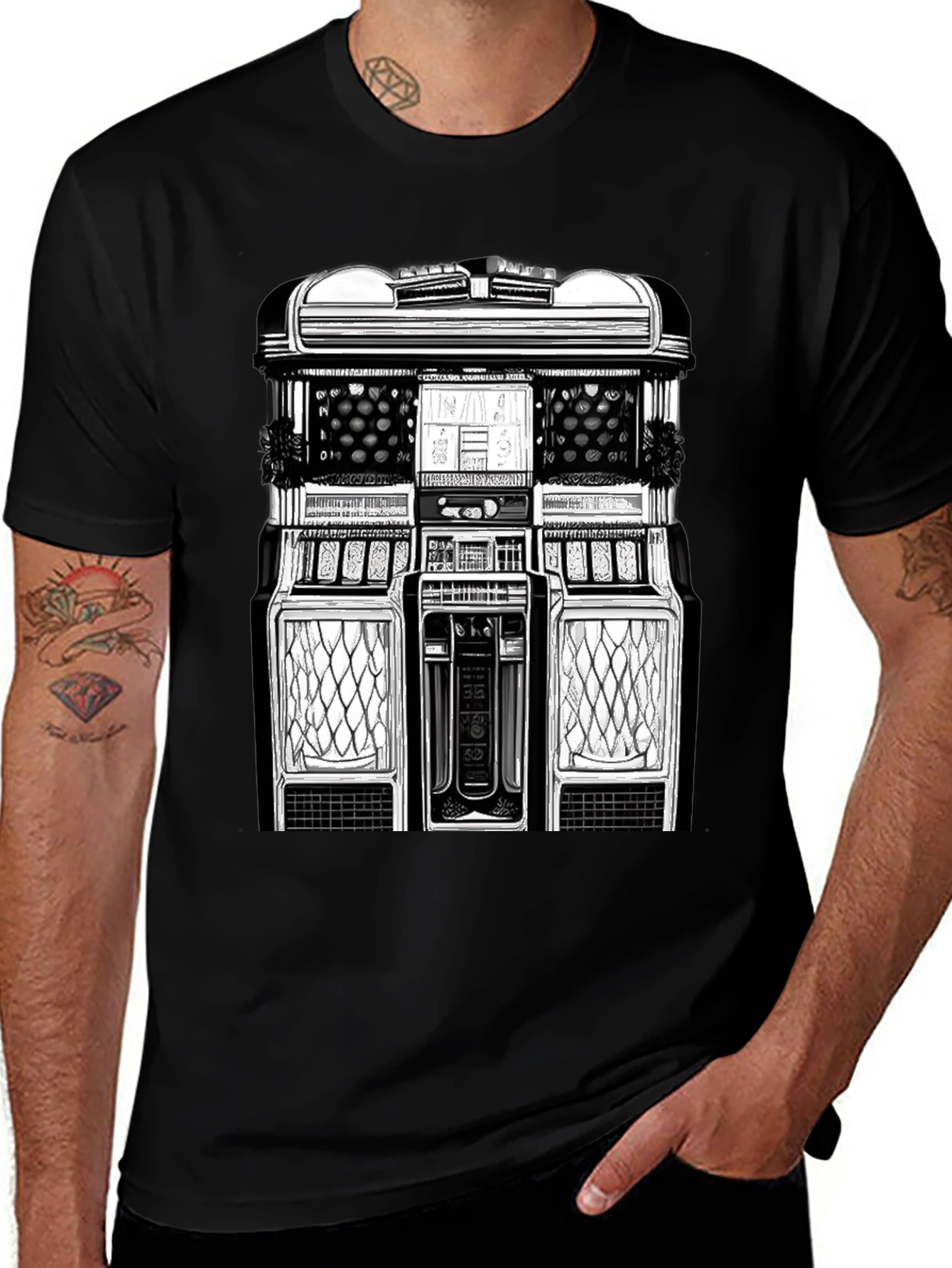 Variant 24 of Retro Jukebox Graphic Tee - Classic Music Style Shirt