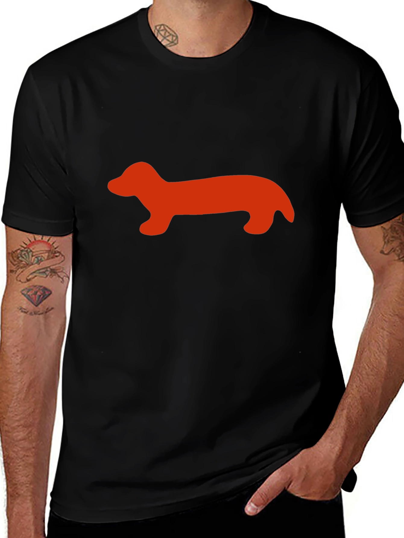 Variant 12 of Dachshund Silhouette T-Shirt