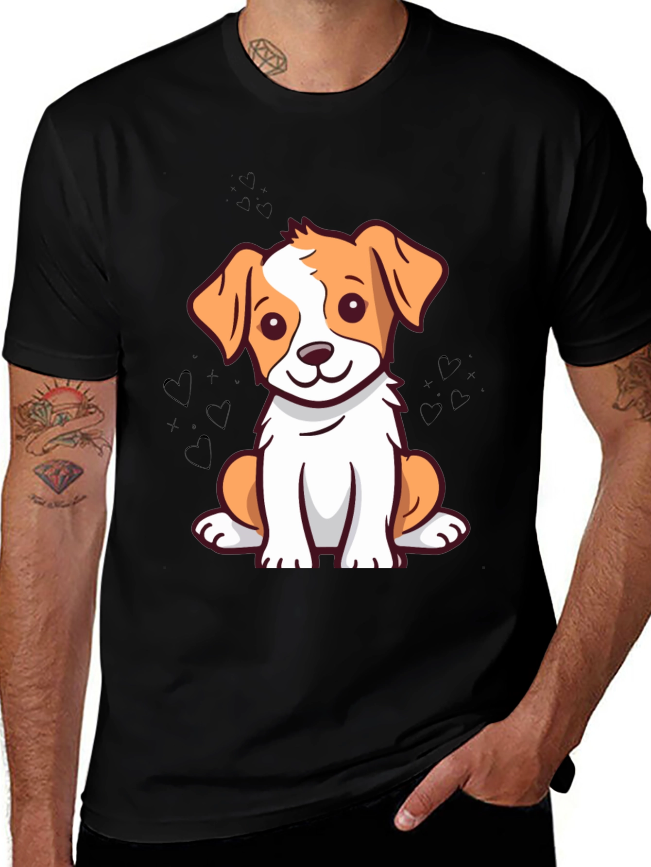 Cute Dog Graphic T-Shirt - Unisex Casual Wear
