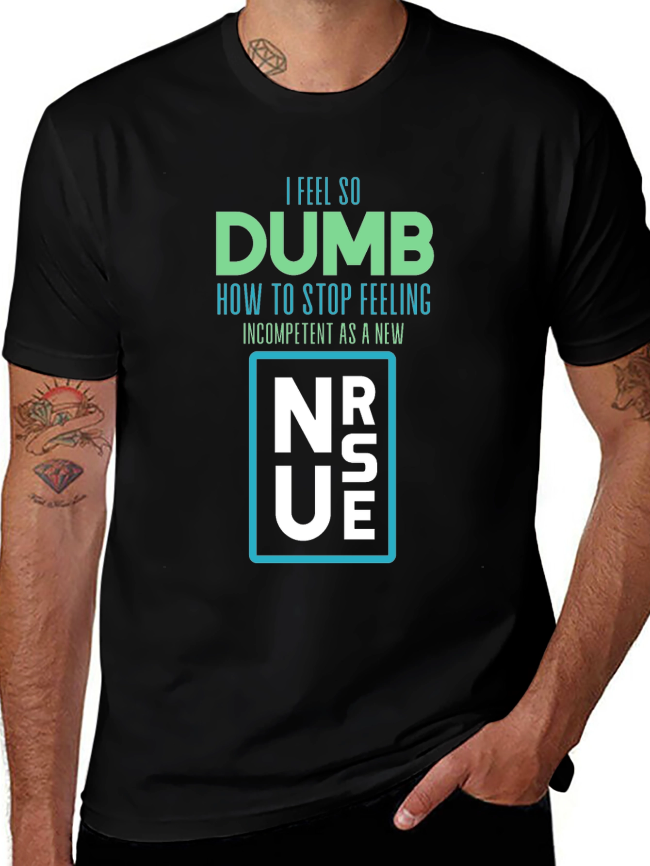 Variant 11 of Dumb New Nurse T-Shirt - Funny RN Gift