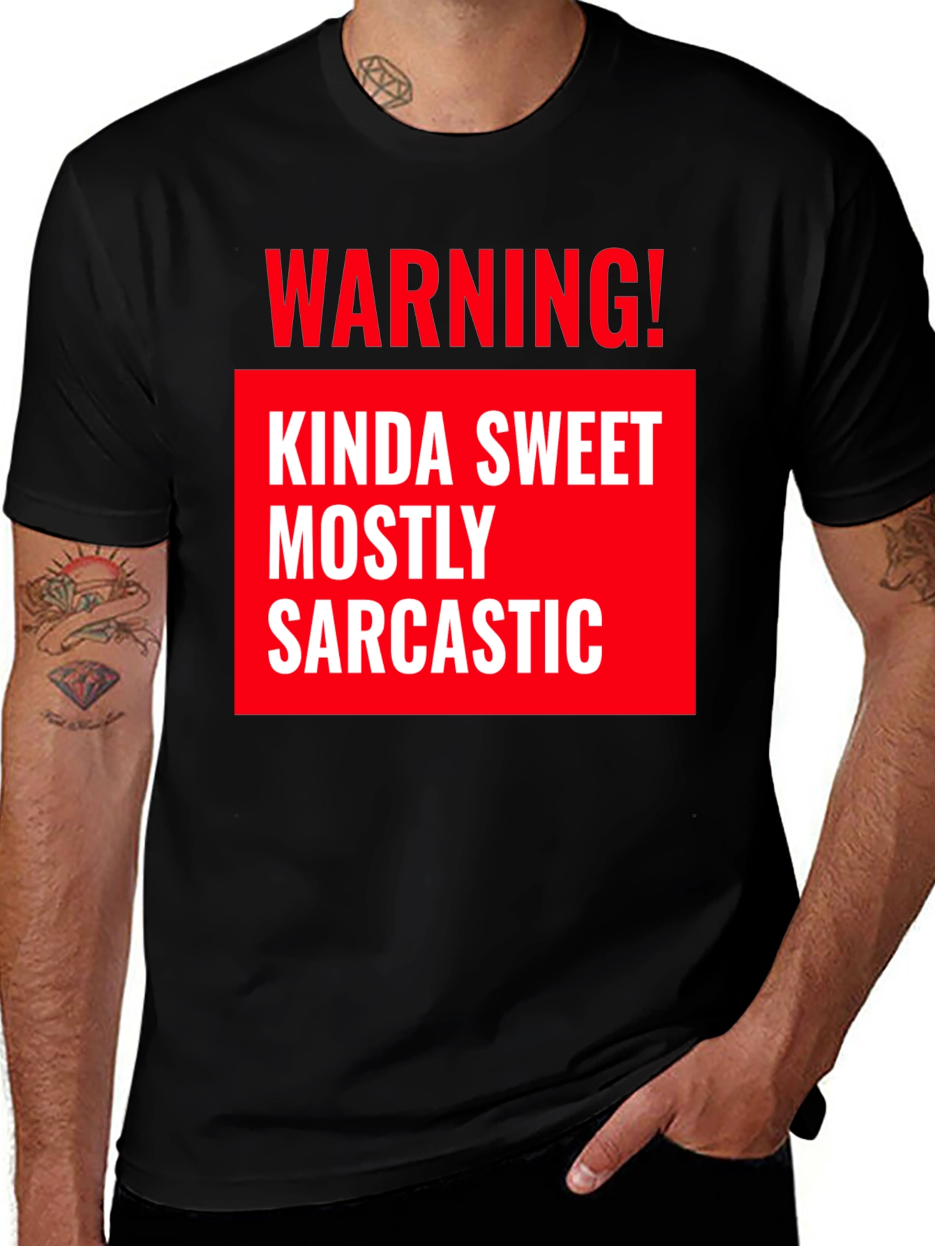 Variant 15 of Warning! Kinda Sweet, Mostly Sarcastic T-Shirt