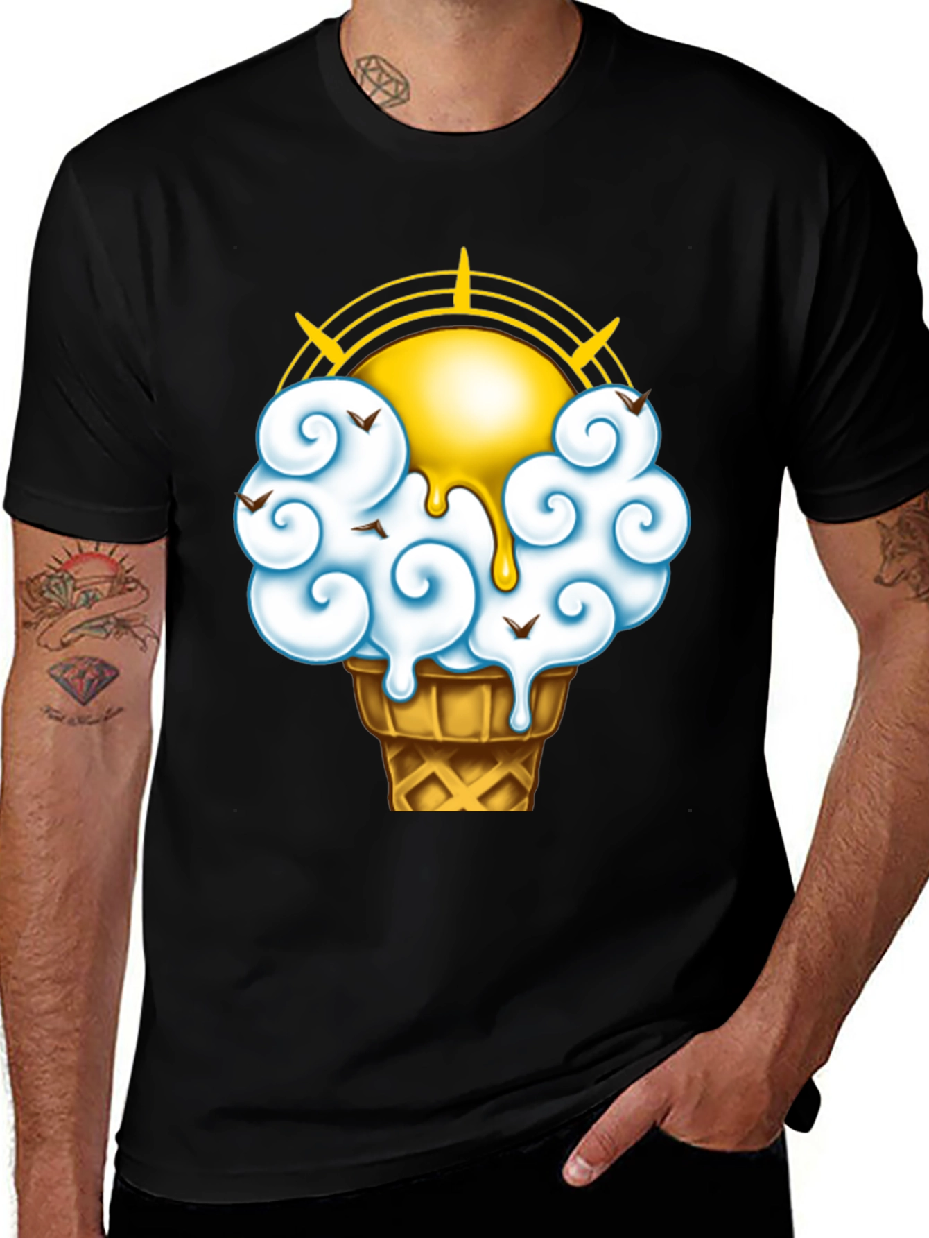 Variant 25 of Cloud Cone Graphic Tee - Funky Summer Style