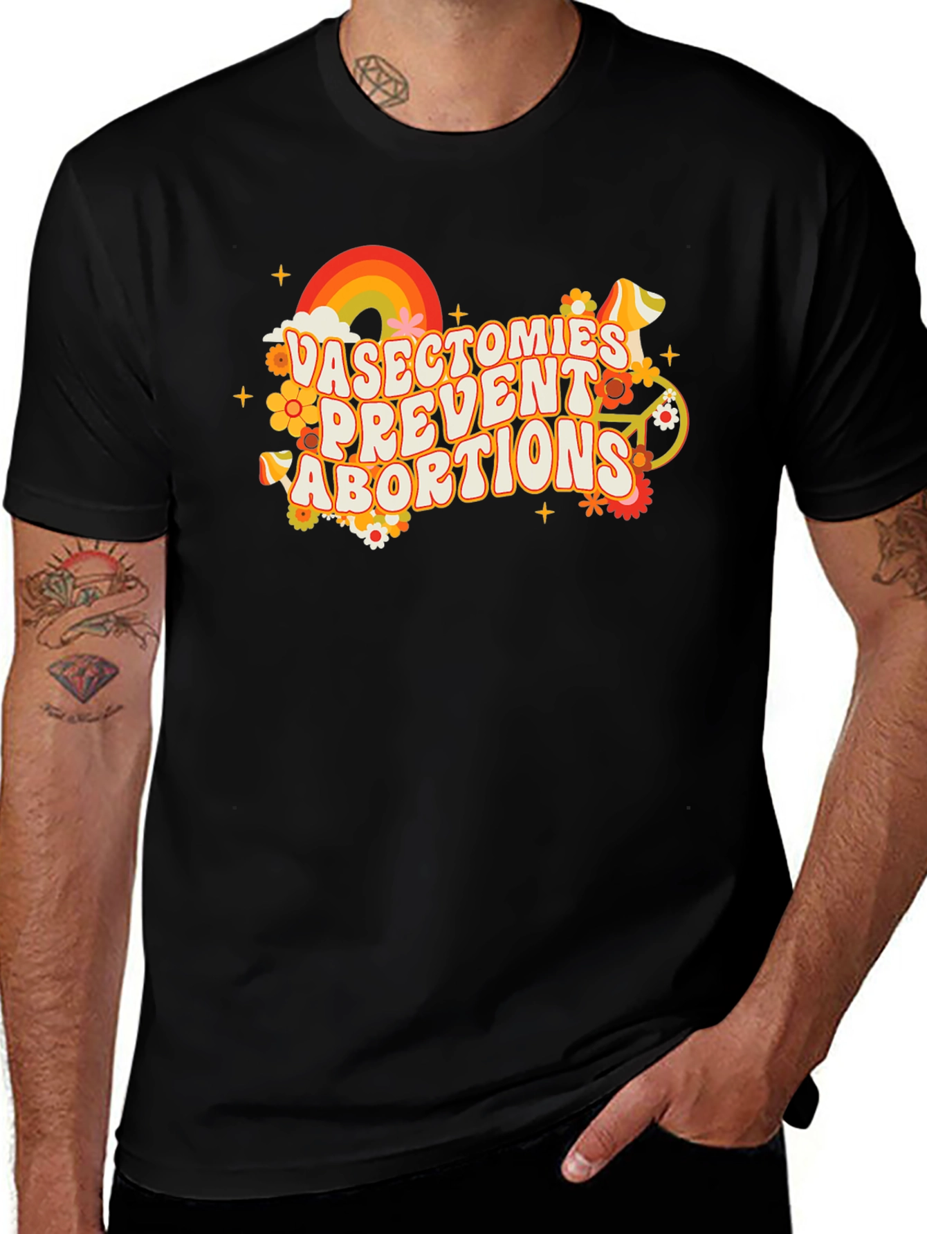 Variant 3 of Vasectomies Prevent Abortions Graphic T-Shirt