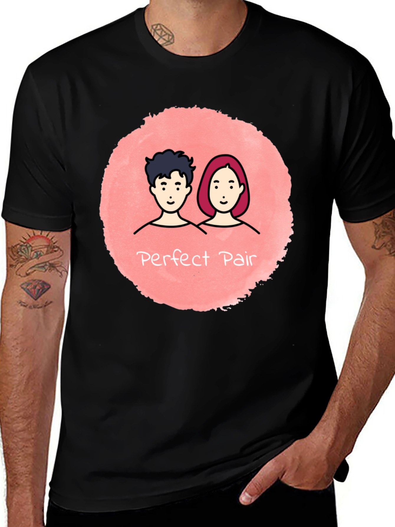 Variant 7 of Perfect Pair Graphic Tee - Cute Couple T-Shirt