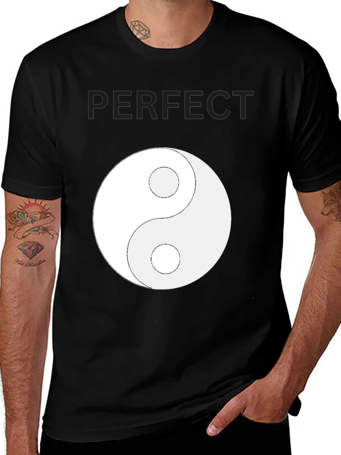Variant 8 of Yin Yang Perfect Graphic Tee - Relaxed Fit