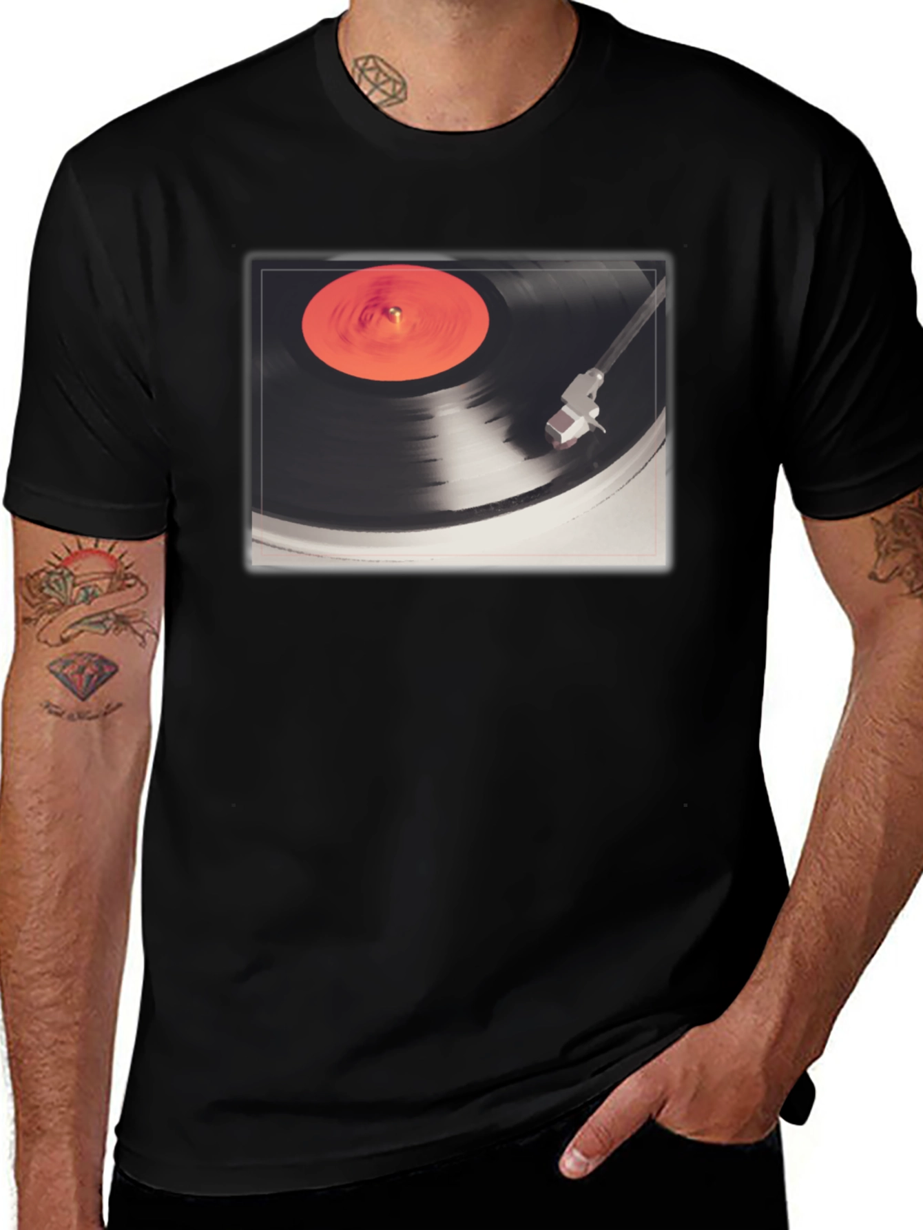 Variant 30 of Vintage Record Player T-Shirt