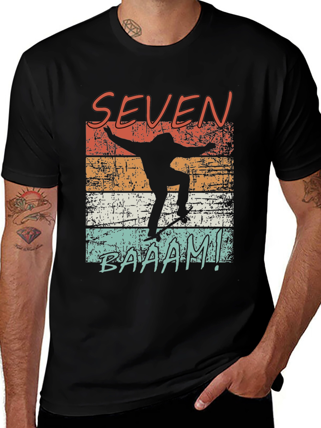 Seven Baaam! Skateboard T-Shirt