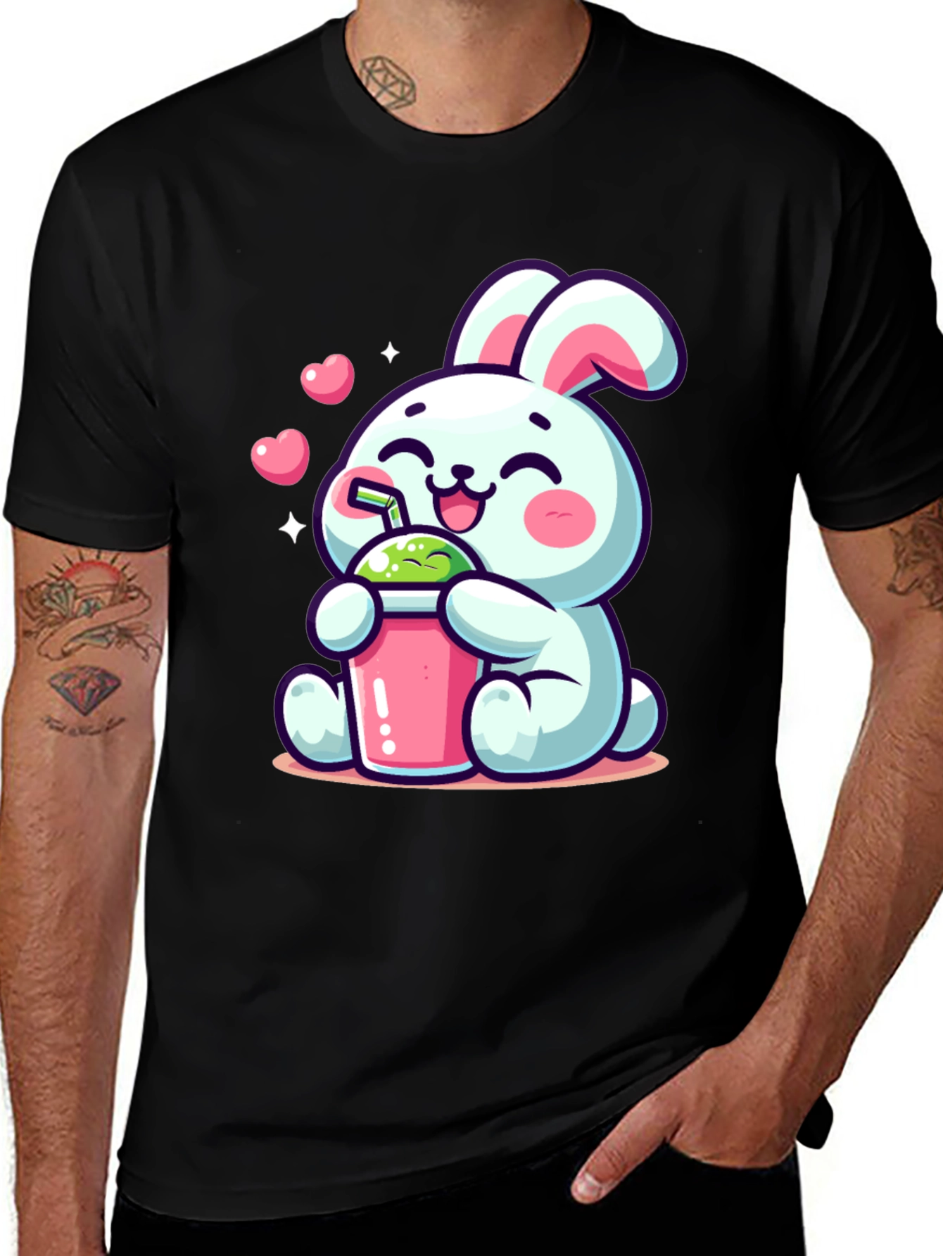 Variant 4 of Cute Bunny Smoothie T-Shirt