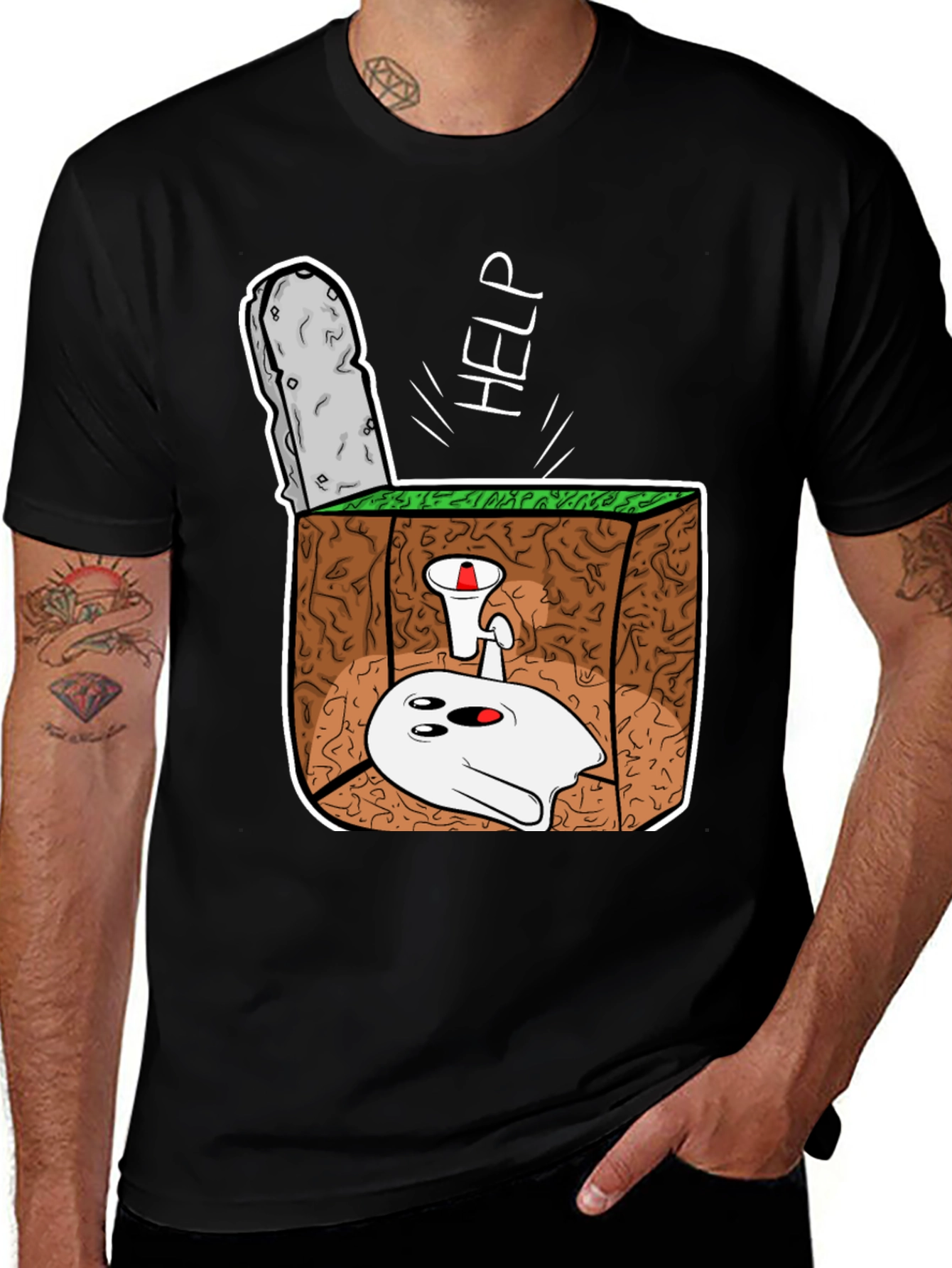 Variant 4 of Cartoon Ghost Buried Alive T-Shirt