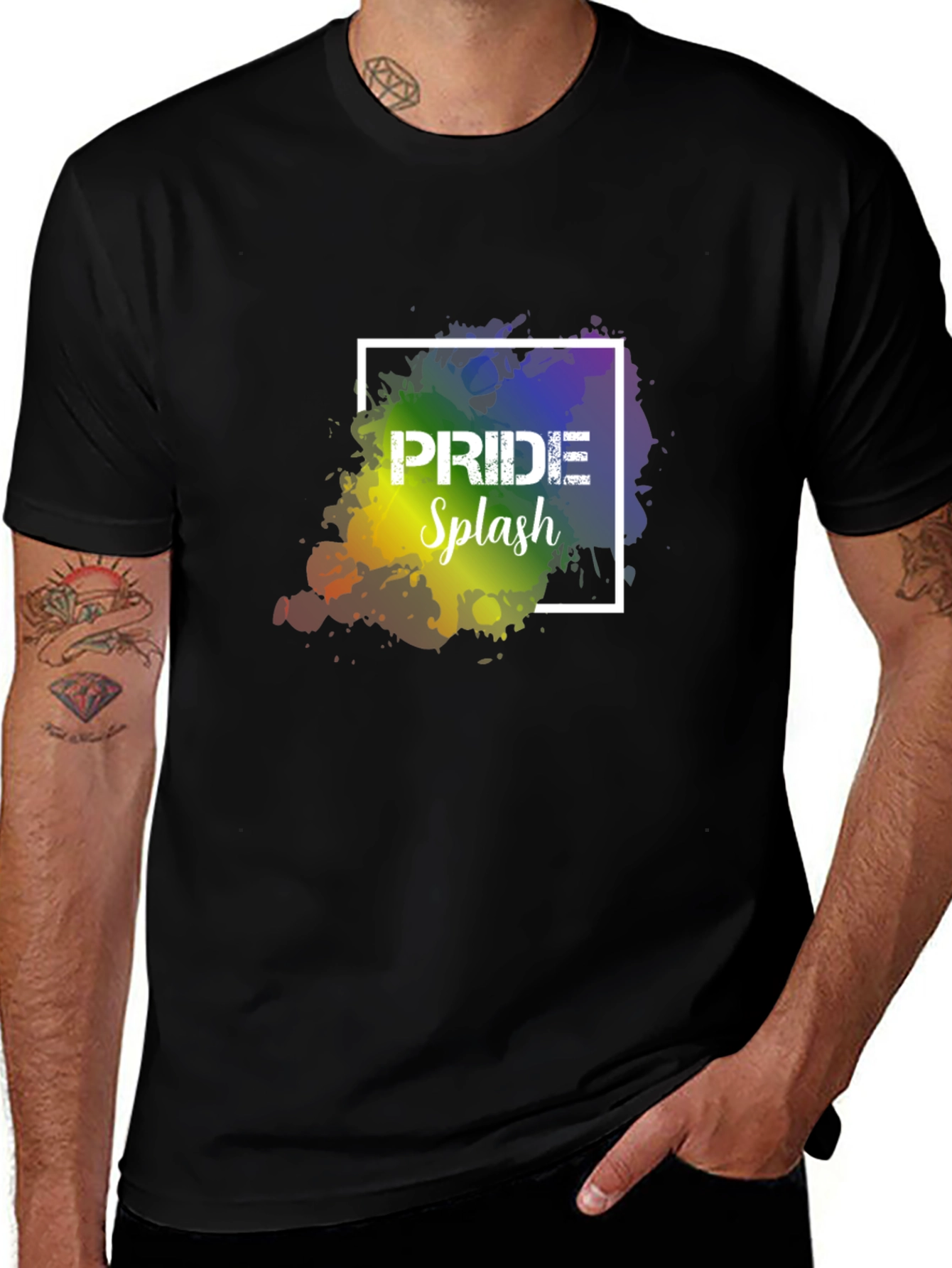 Pride Splash Graphic Tee - LGBTQ+ Pride Month T-Shirt