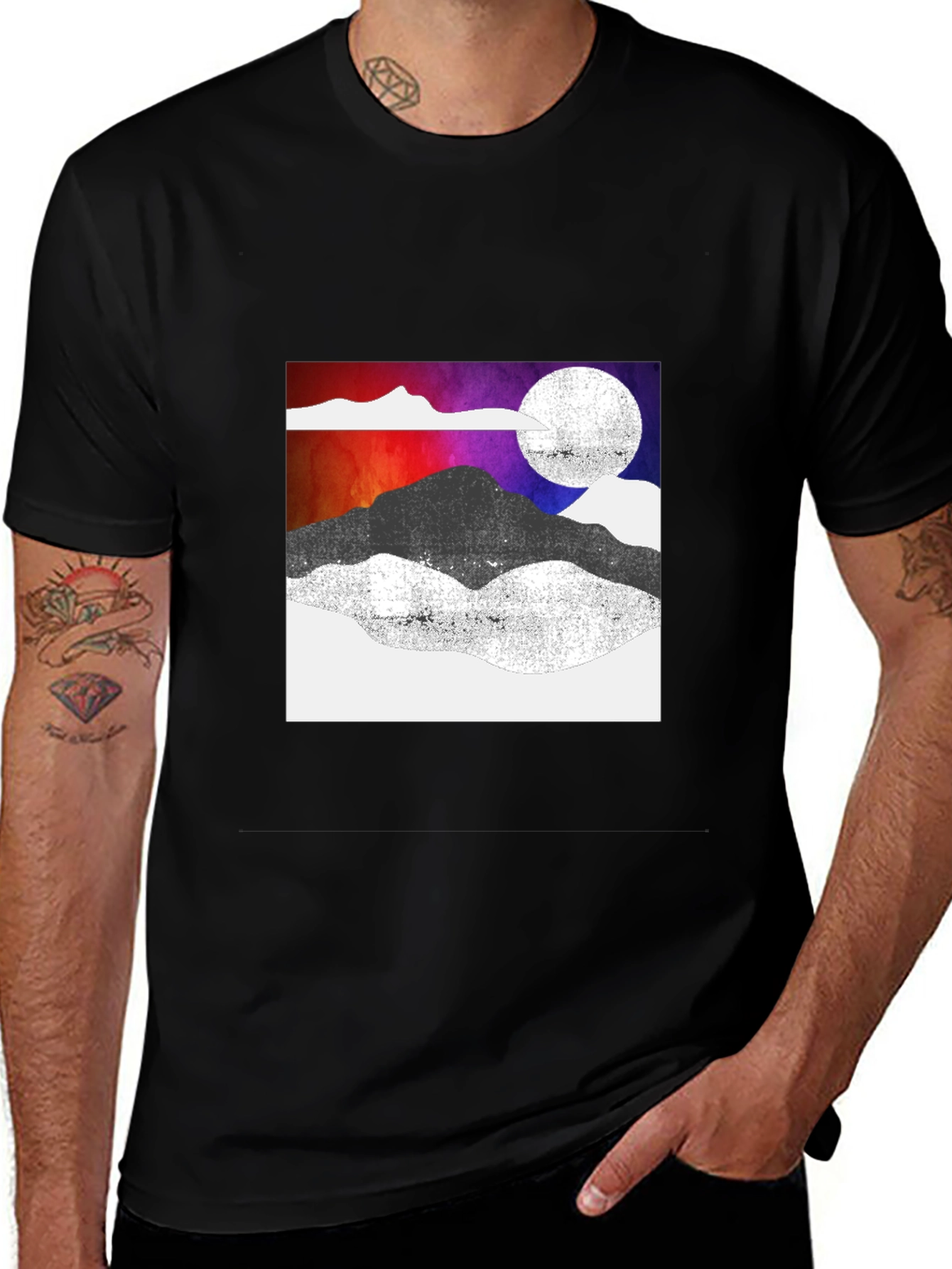 Variant 24 of Mountains & Moon Graphic Tee
