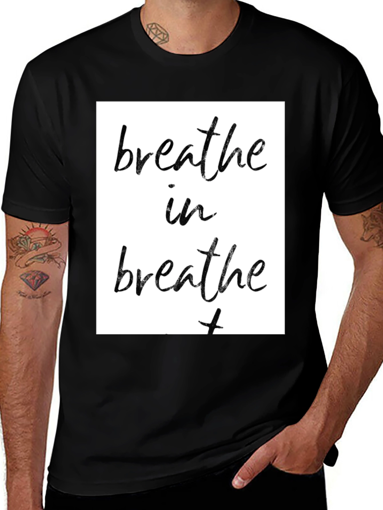Variant 24 of Breathe In, Breathe T-Shirt - Relax & Unwind