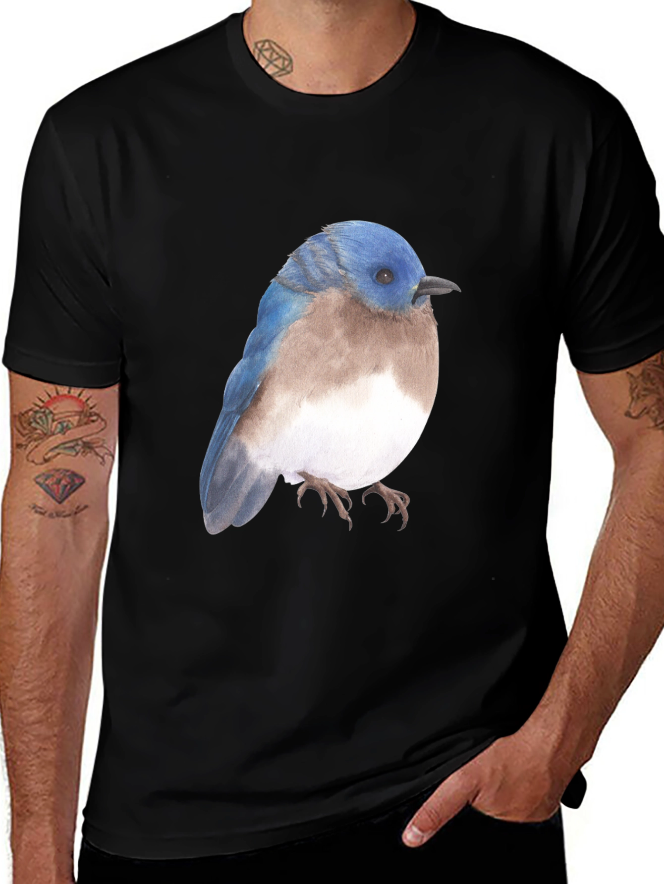 Variant 3 of Bluebird Graphic Tee - Nature Inspired T-Shirt