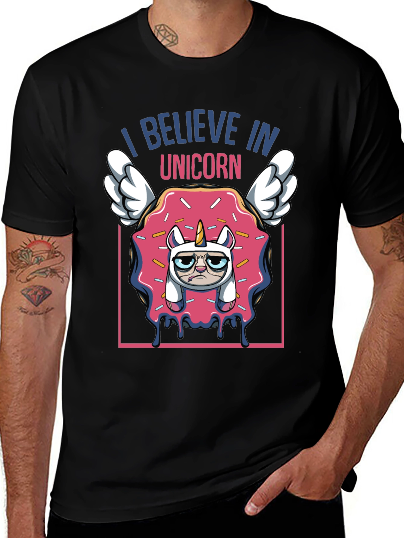 Variant 8 of Unicorn Believer Graphic Tee - Funny Novelty T-Shirt
