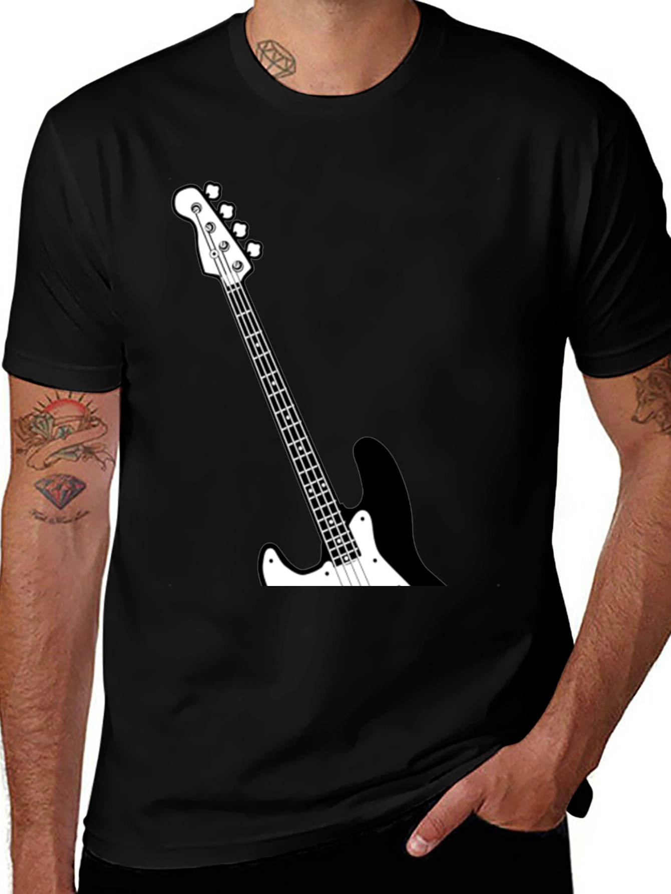 Variant 6 of Bass Guitar T-Shirt - Music Lover Tee